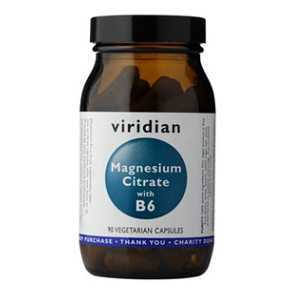 VIRIDIAN Nutrition Magnesium Citrate with B6 90 kapslí