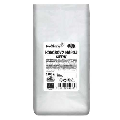 WOLFBERRY Kokosový sušený nápoj BIO 1000 g