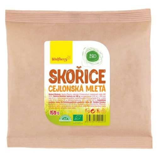 WOLFBERRY Skořice cejlonská mletá BIO 150 g