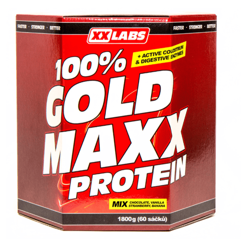 XXLABS 100% Gold maxx protein mix příchutí sáčky 60 x 30 g