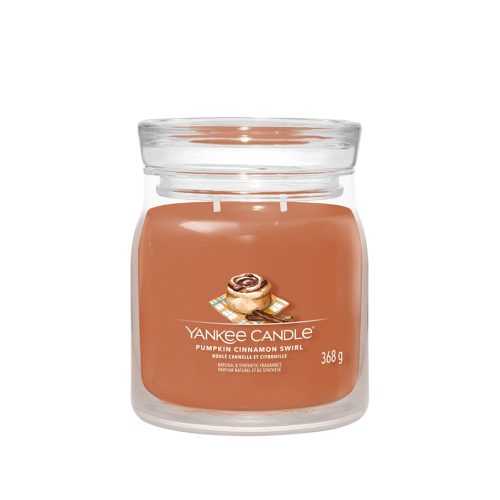 YANKEE CANDLE Signature 2 knoty Pumpkin Cinnamon Swirl sklo 368 g