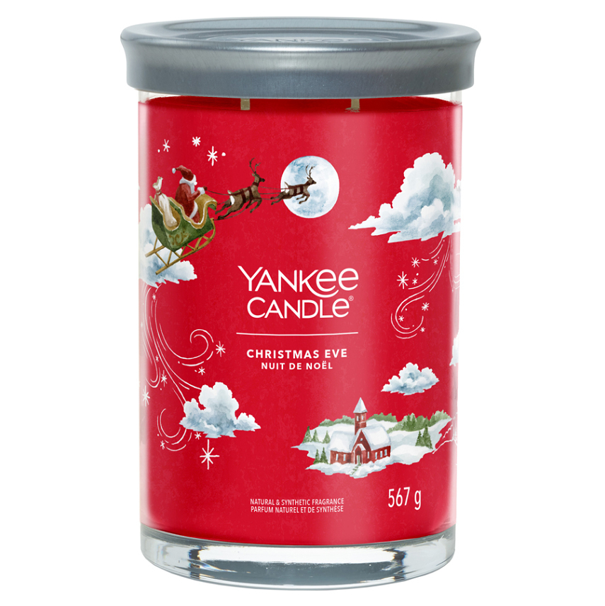YANKEE CANDLE Signature Tumbler velký Christmas Eve 567 g