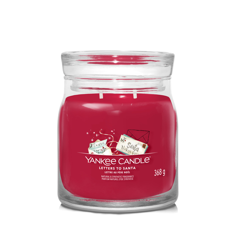 YANKEE CANDLE Signature Vonná svíčka střední 2 knoty Letters to Santa 368 g