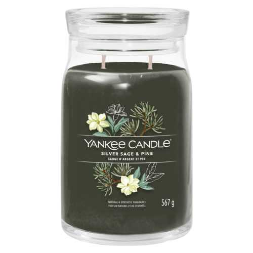 YANKEE CANDLE Signature Vonná svíčka velká 2 knoty Silver Sage & Pine 567 g