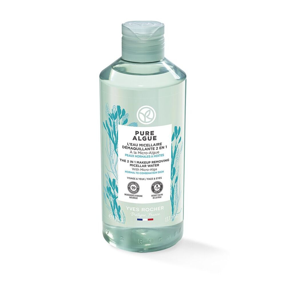 YVES ROCHER Pure Algue Odličovací micelární voda 2v1 400 ml