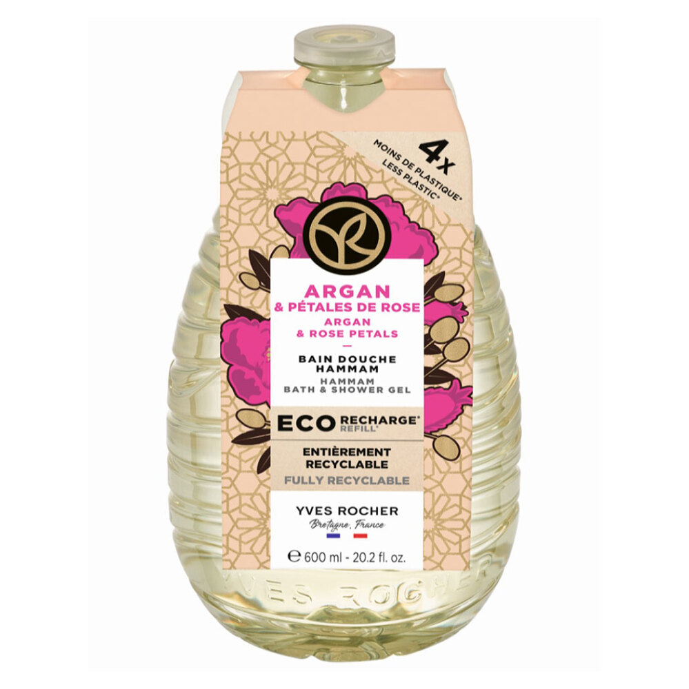 YVES ROCHER Sprchový gel Argan & růže 600 ml