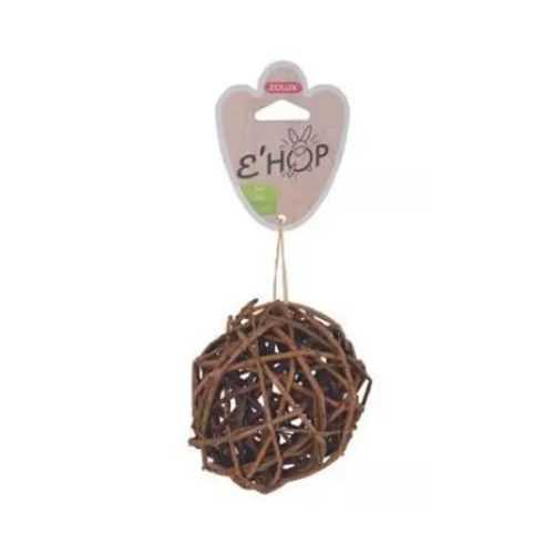 ZOLUX Ehop hračka hlodavec koule z tmavého ratanu