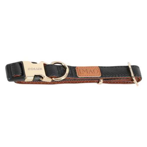 ZOLUX Mayfair nastavitelný obojek pro psy černý 15 mm