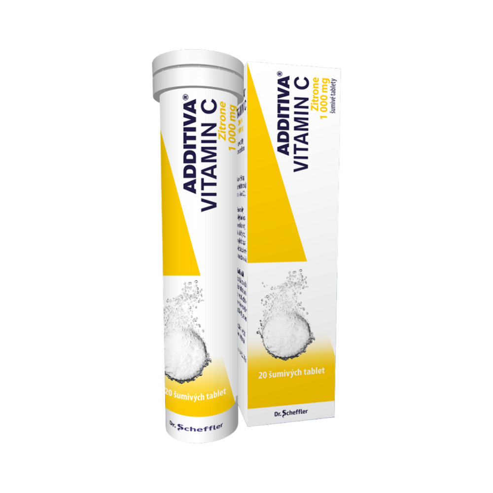 ADDITIVA Vitamín C Zitrone 20 šumivých tablet