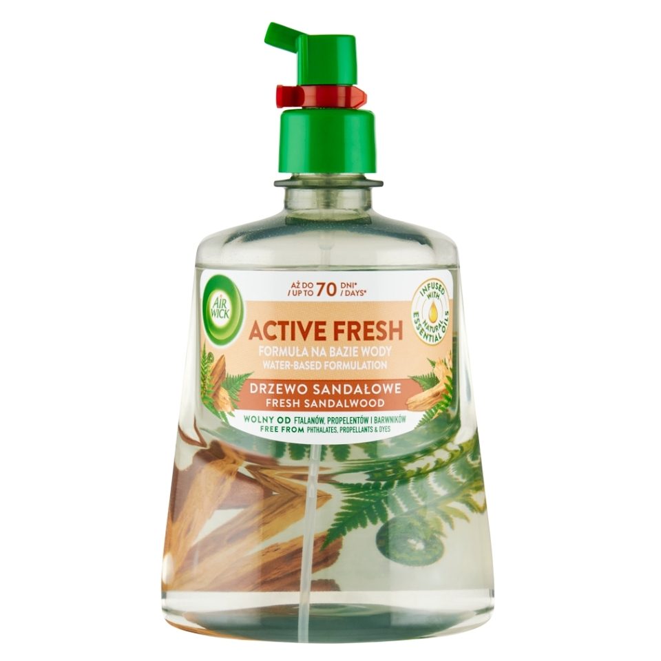 AIR WICK Active Fresh Náhradní náplň Santalové dřevo 228 ml