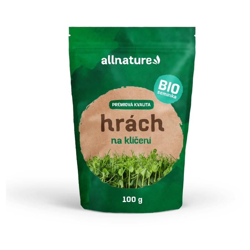 ALLNATURE Hrách semínka na klíčení BIO 100 g