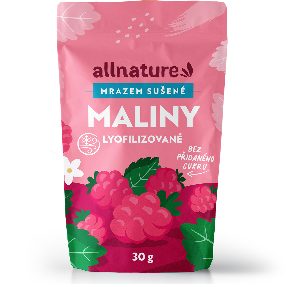 ALLNATURE Malina sušená mrazem celá 30 g