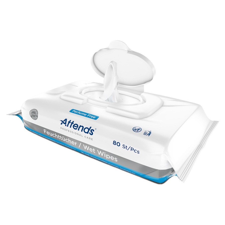 ATTENDS Vlhčené hygienické ubrousky 80 ks
