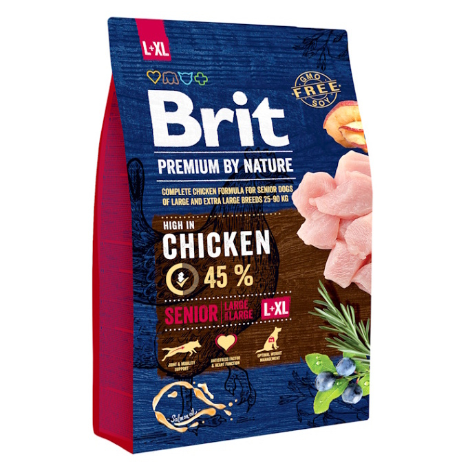 BRIT Premium by Nature Senior L+XL granule pro psy 1 ks