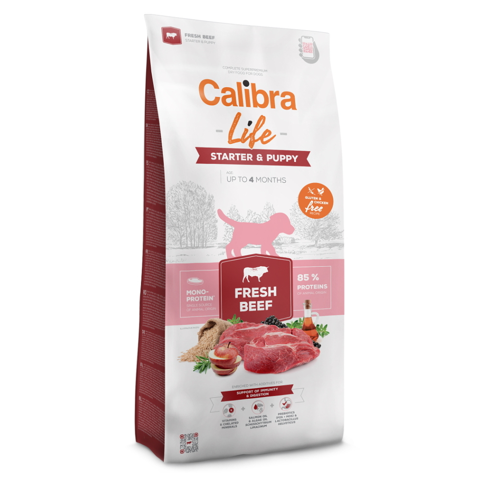 CALIBRA Life Fresh Beef Starter & Puppy granule pro štěňata 1 ks