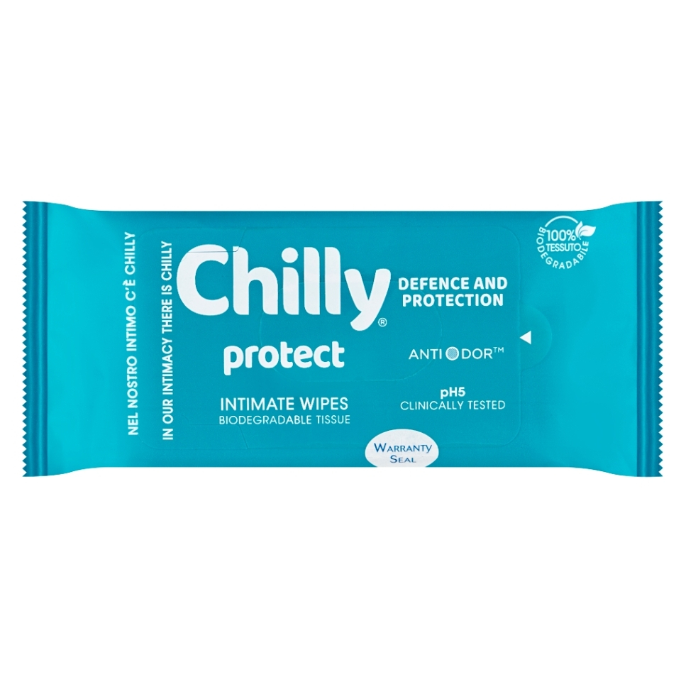 CHILLY Ubrousky pro intimní hygienu Antibacterial 12 kusů