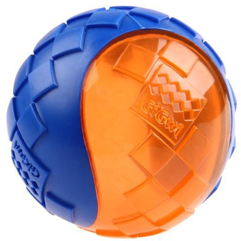 GIGWI Ball Míček pro psy transparentní modro/oranžový 6