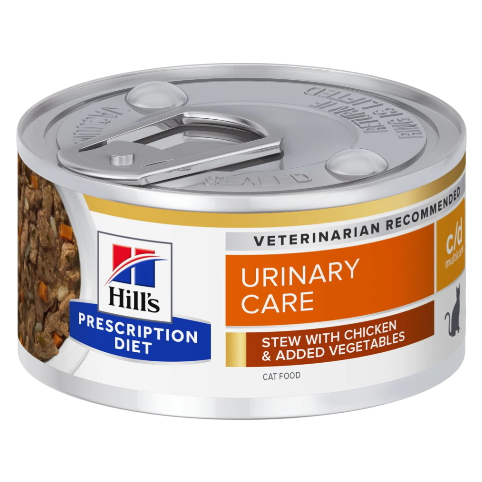 HILL'S Prescription Diet c/d Multicare kuře a zelenina konzerva pro kočky  82 g