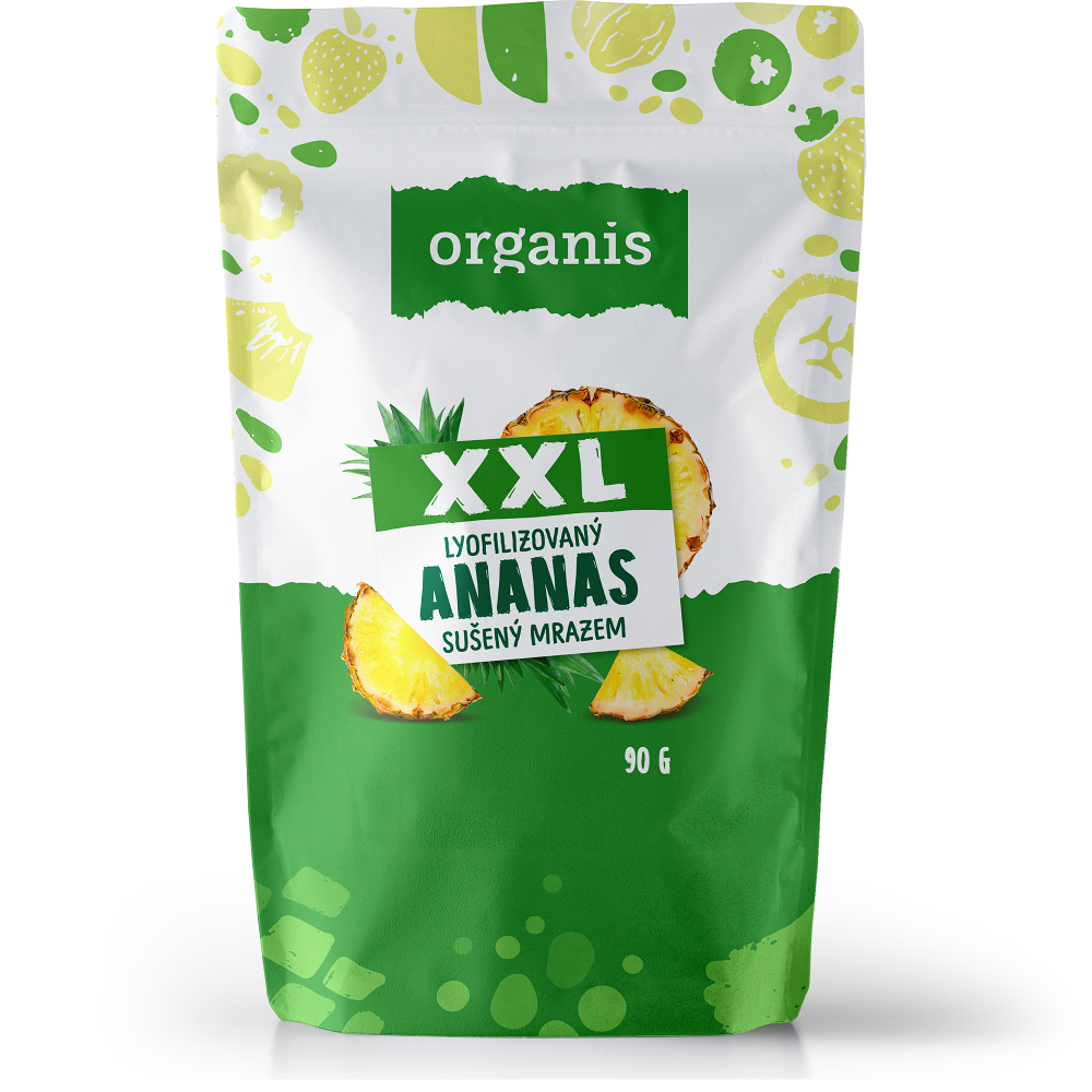 ORGANIS Ananas sušený mrazem XXL 90 g