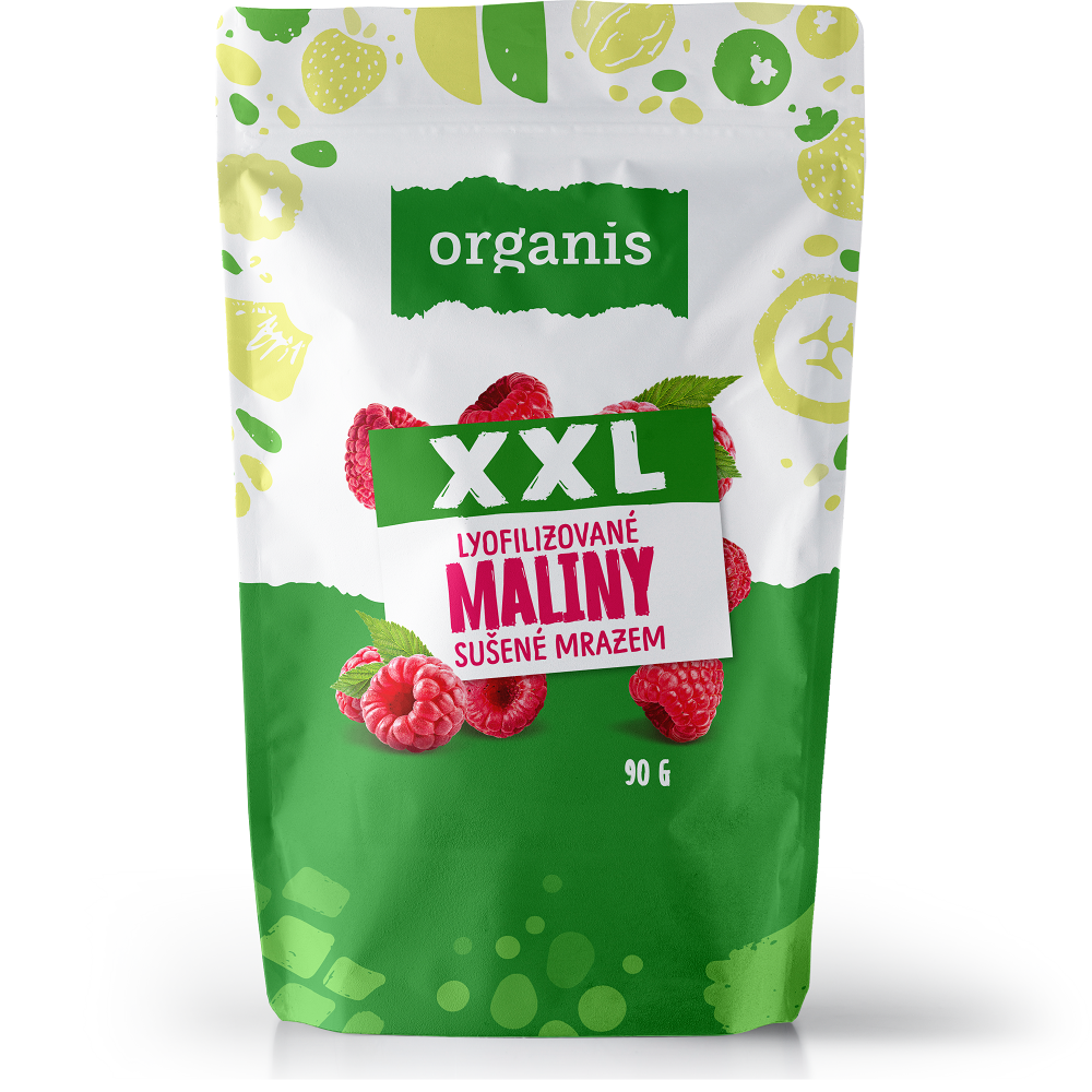 ORGANIS Maliny sušené mrazem XXL 90 g