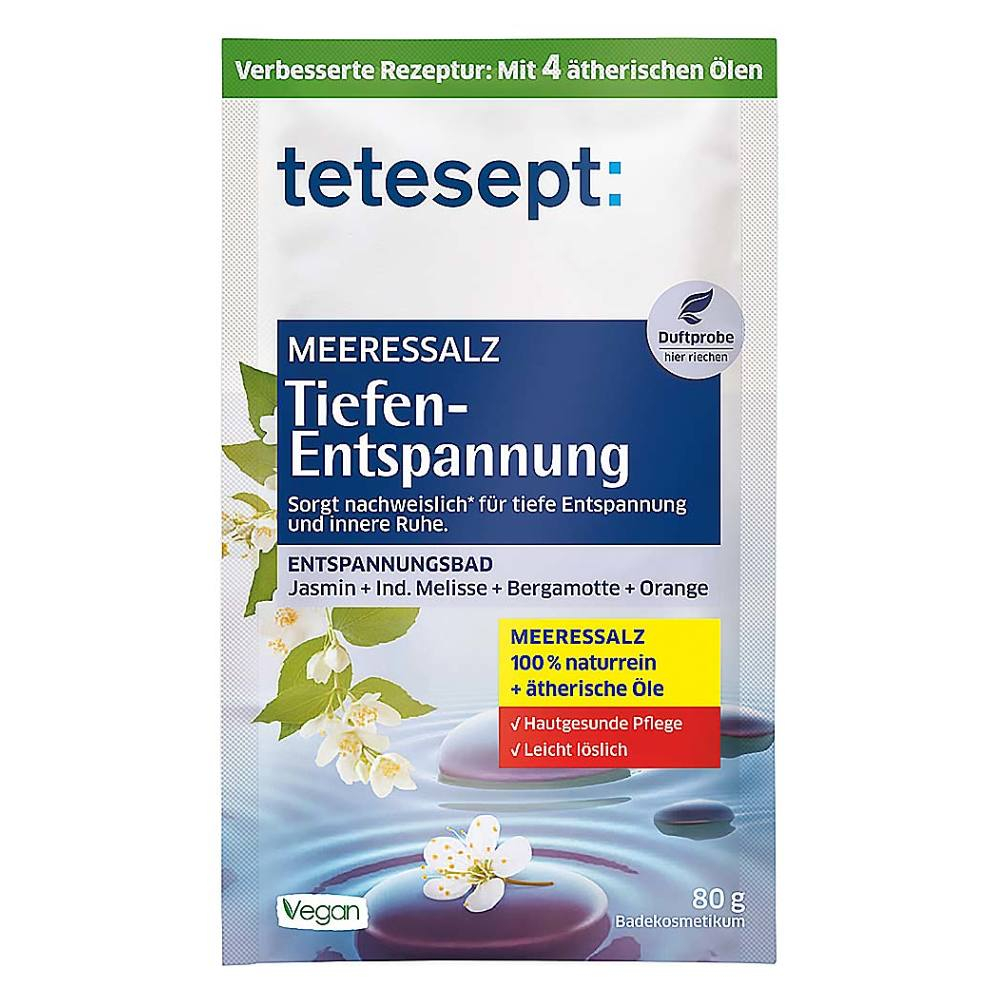TETESEPT Mořská sůl do koupele Hluboké uvolnění 80 g