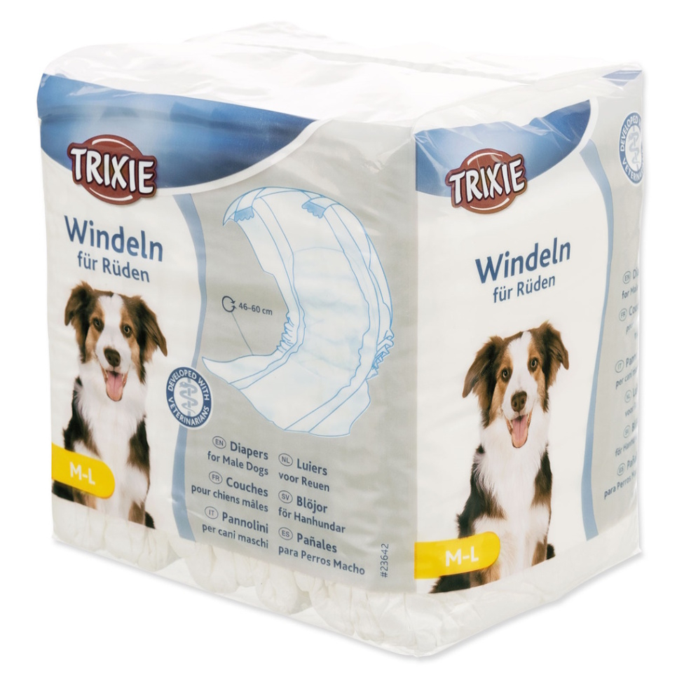 TRIXIE Plena pooperační pro psy L–XL 60–80 cm 12 ks