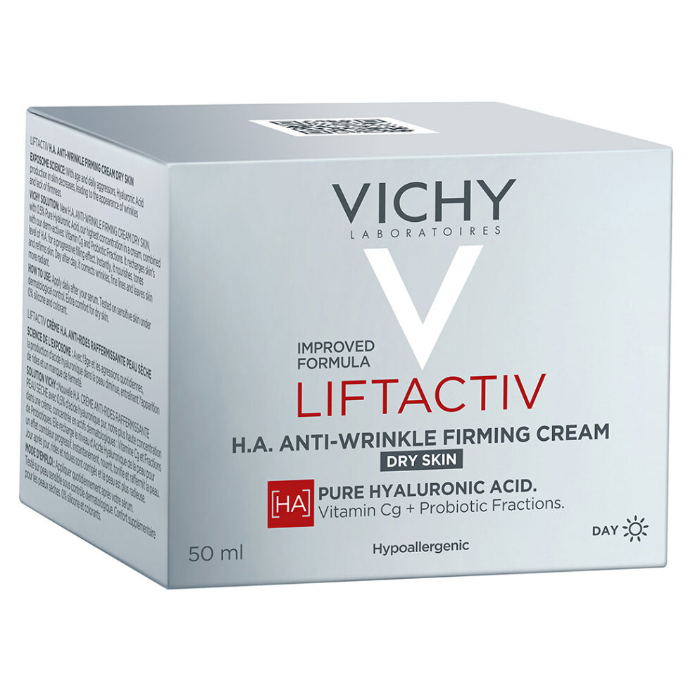 VICHY LIFTACTIV H.A. zpevňující krém proti vráskám pro suchou pleť 50 ml