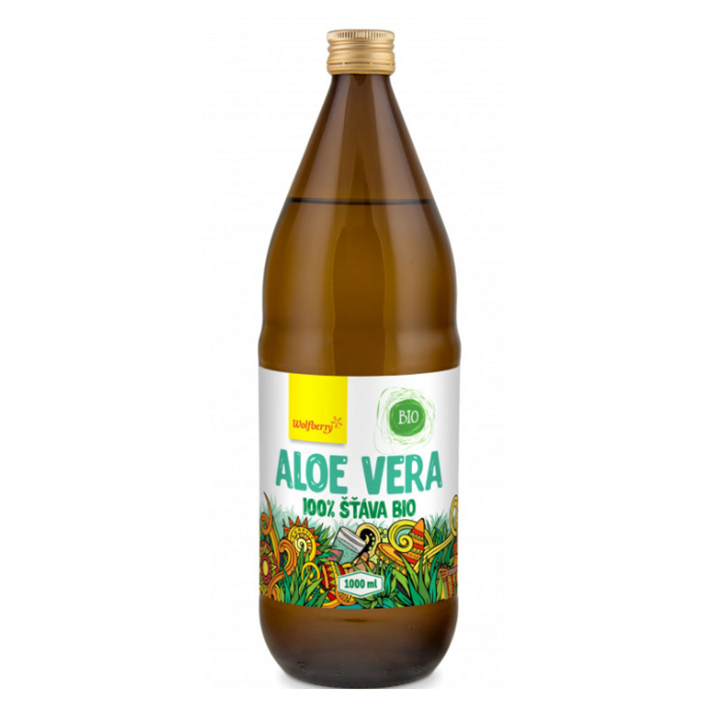WOLFBERRY Aloe vera šťáva 100% BIO 1000 ml