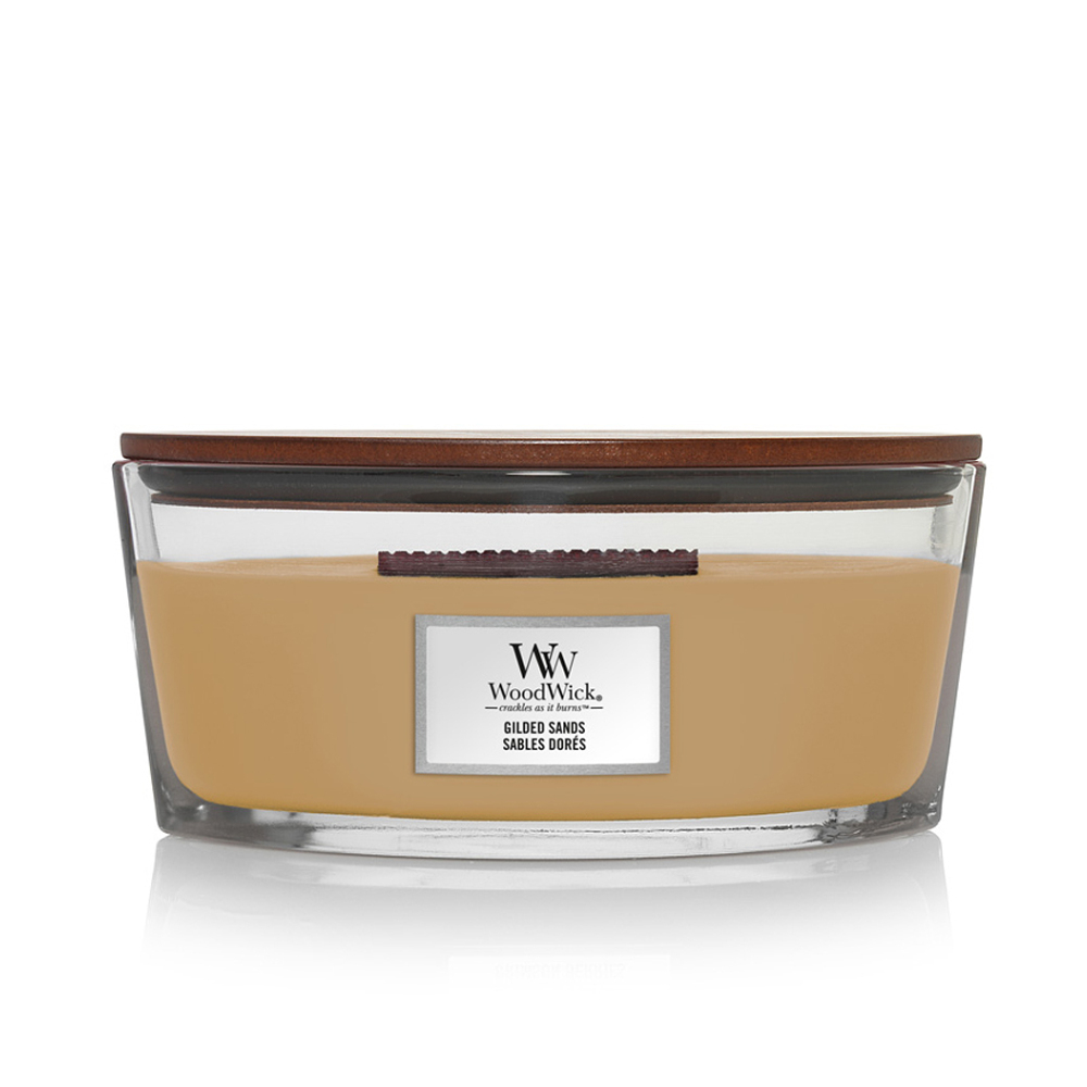 WOODWICK Vonná svíčka loď Gilded Sands 453