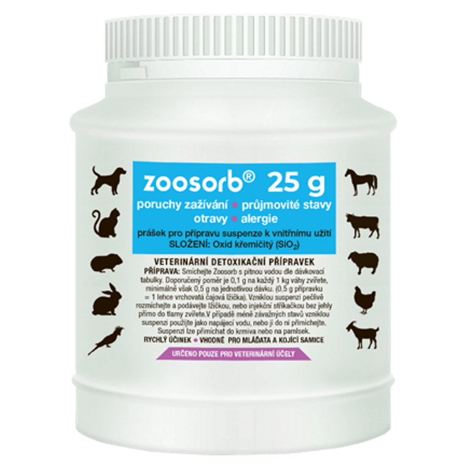 ZOOSORB Dietetický a detoxikační přípravek pro zvířata 25 g