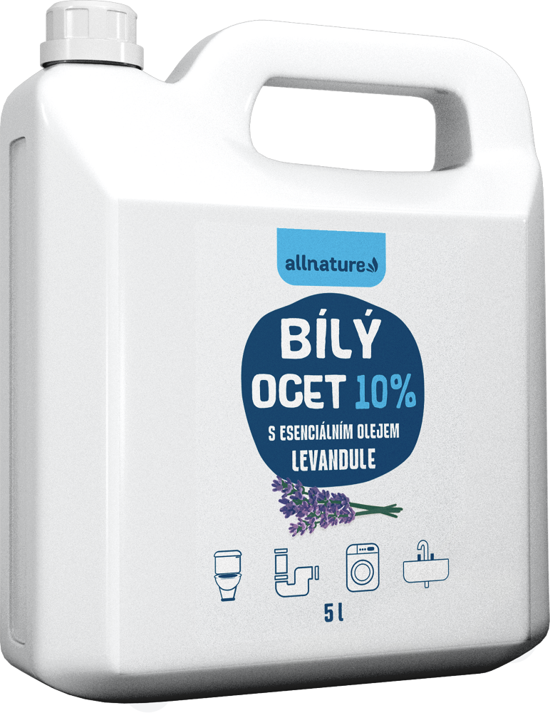 ALLNATURE Bílý ocet 10 % s vůní levandule 5 l
