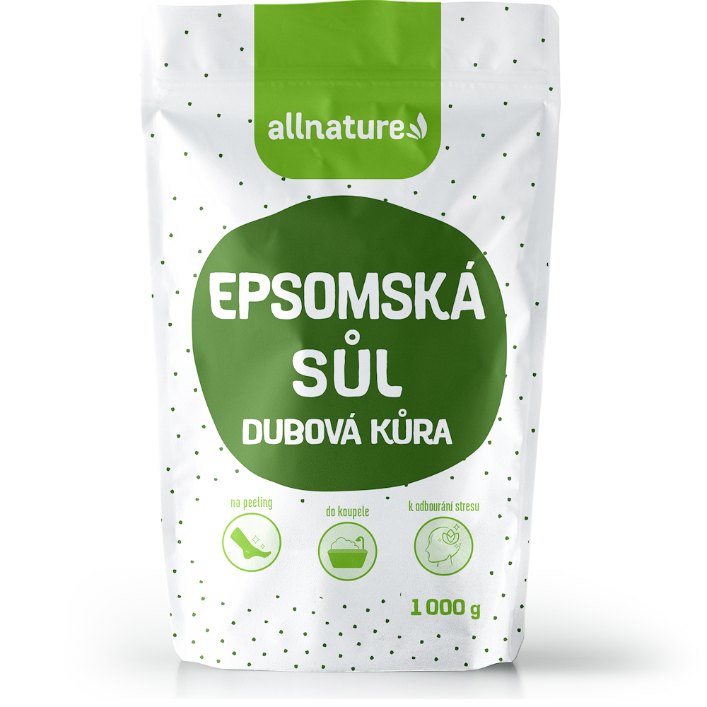 ALLNATURE Epsomská sůl Dubová kůra 1000 g