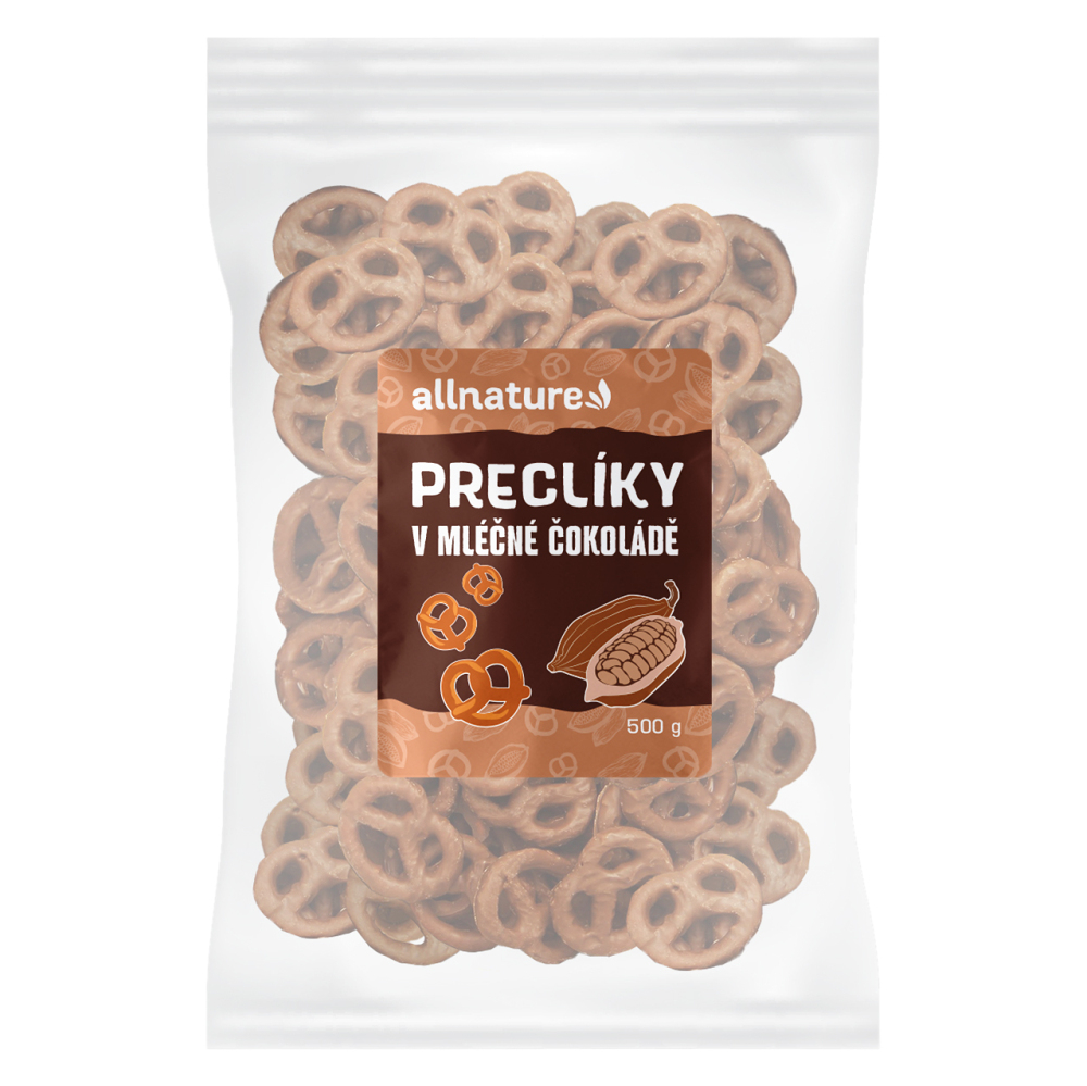 ALLNATURE Preclíky v mléčné čokoládě 500 g
