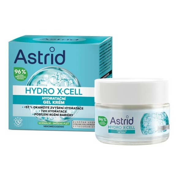 ASTRID Hydro X-Cell Hydratační gel krém pro normální až smíšenou pleť 50 ml