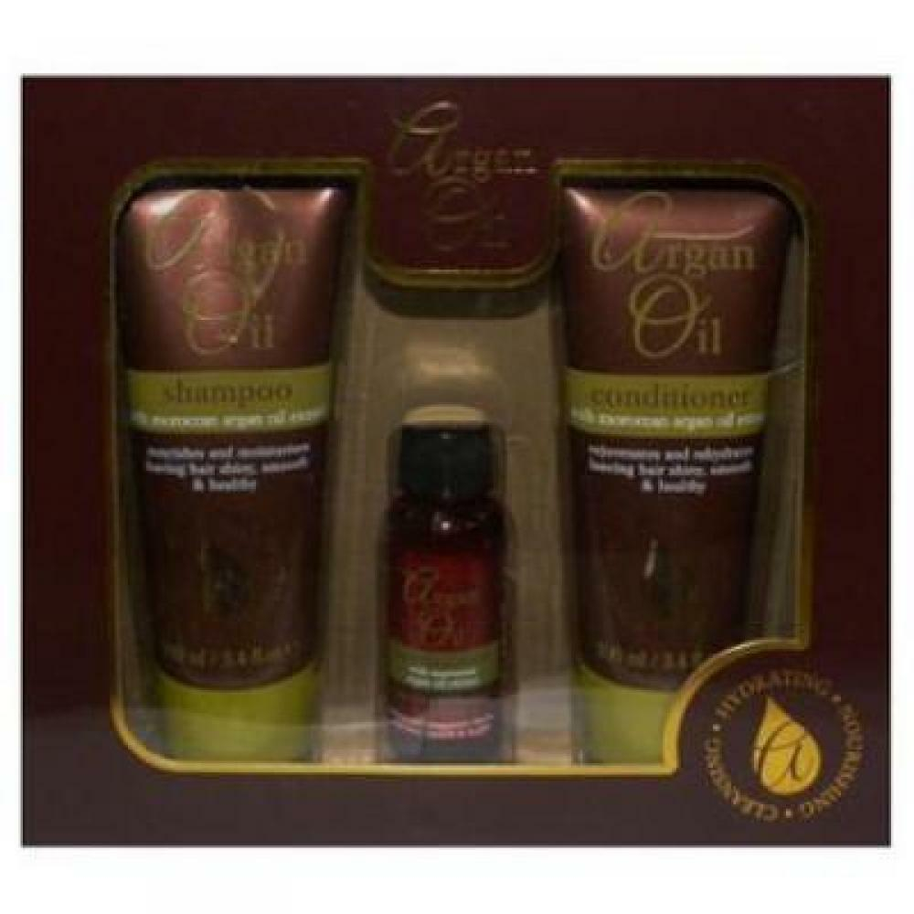 Argan Oil sada - Šampon + Kondicionér 100 ml + Vlasové sérum 30 ml
