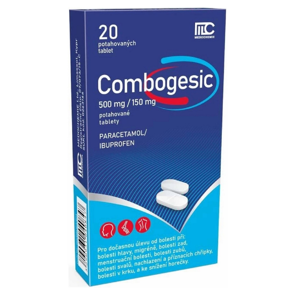 COMBOGESIC 500mg/150mg 20 tablet