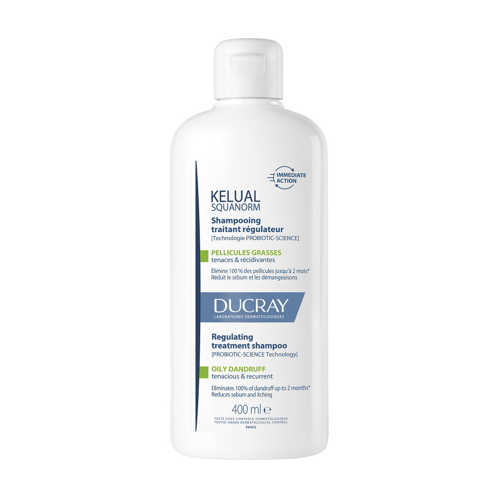 DUCRAY Kelual Squanorm Šampon mastné lupy 400 ml