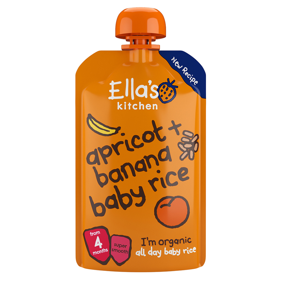 ELLA'S KITCHEN Dětská rýže banán a meruňka BIO 120 g