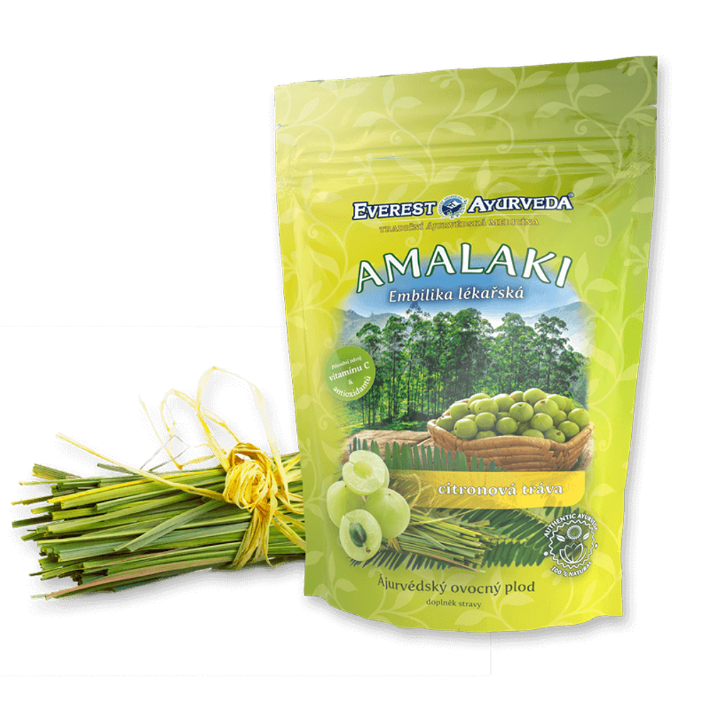 EVEREST AYURVEDA Amalaki plod citronová tráva imunita a revitalizace  sušené ovoce 100 g