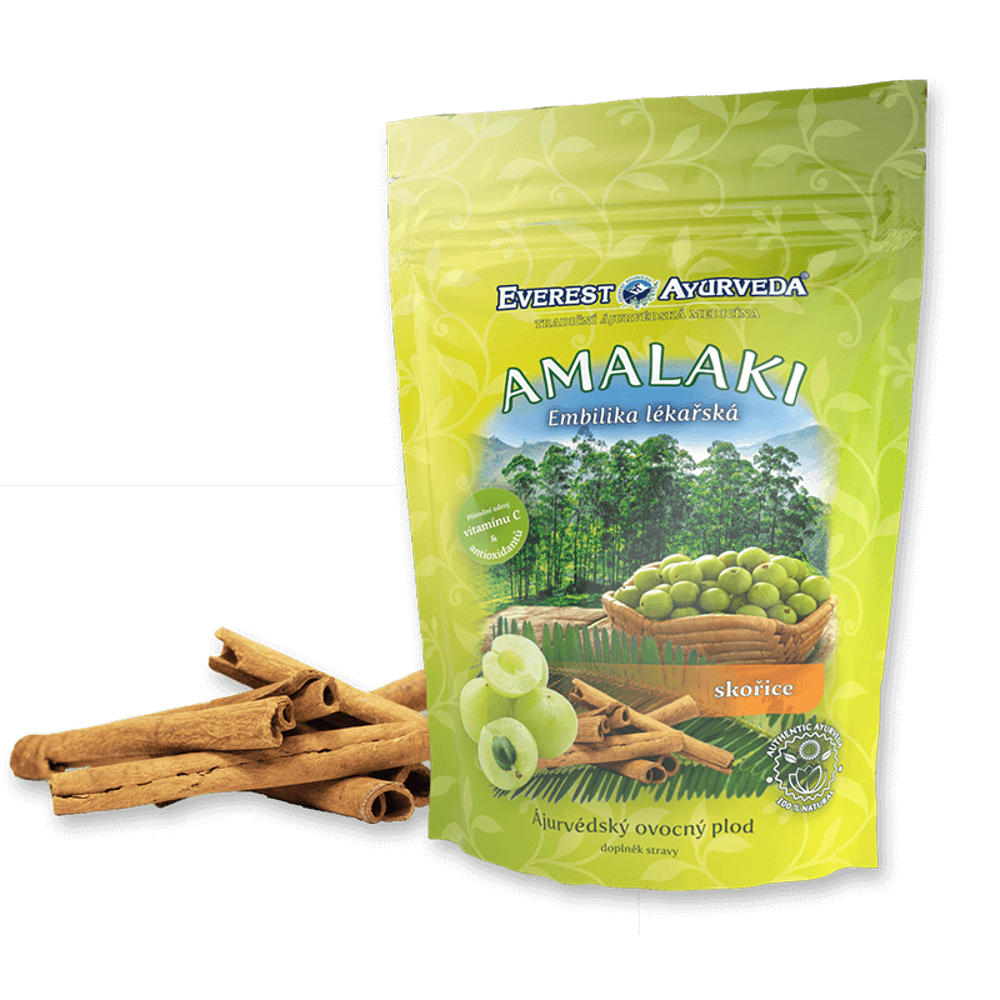 EVEREST AYURVEDA Amalaki plod skořice imunita & srdce a cévy sušené ovoce 100 g