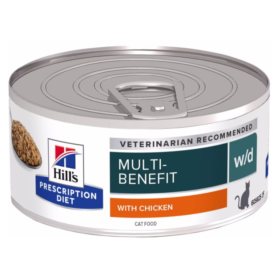 HILL'S Prescription diet w/d konzerva pro kočky 156 g