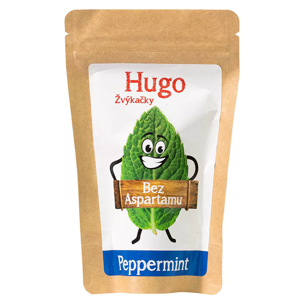 HUGO Žvýkačky peppermint 9 g