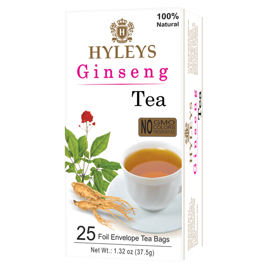 HYLEYS Green ginseng zelený čaj přebal 25 sáčků