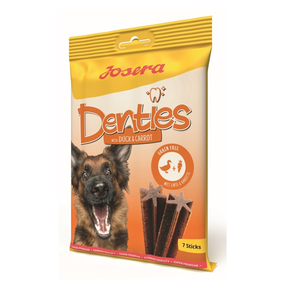 JOSERA Denties with duck & carrot pamlsky pro psy 7 ks