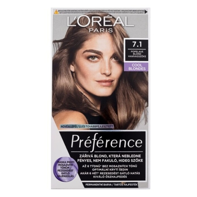 L'OREAL Préférence Barva na vlasy 7.1 Island blond popelavá