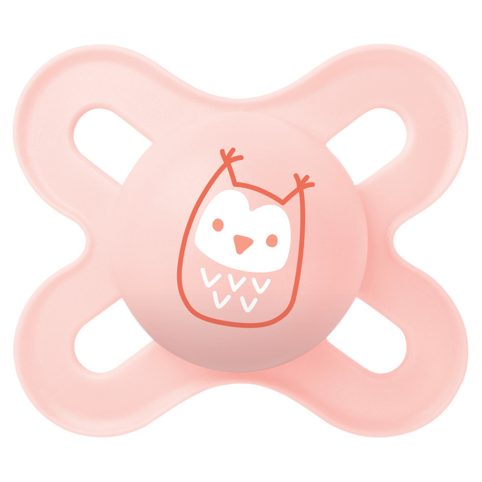 MAM Dudlík start 0-2m sova růžová