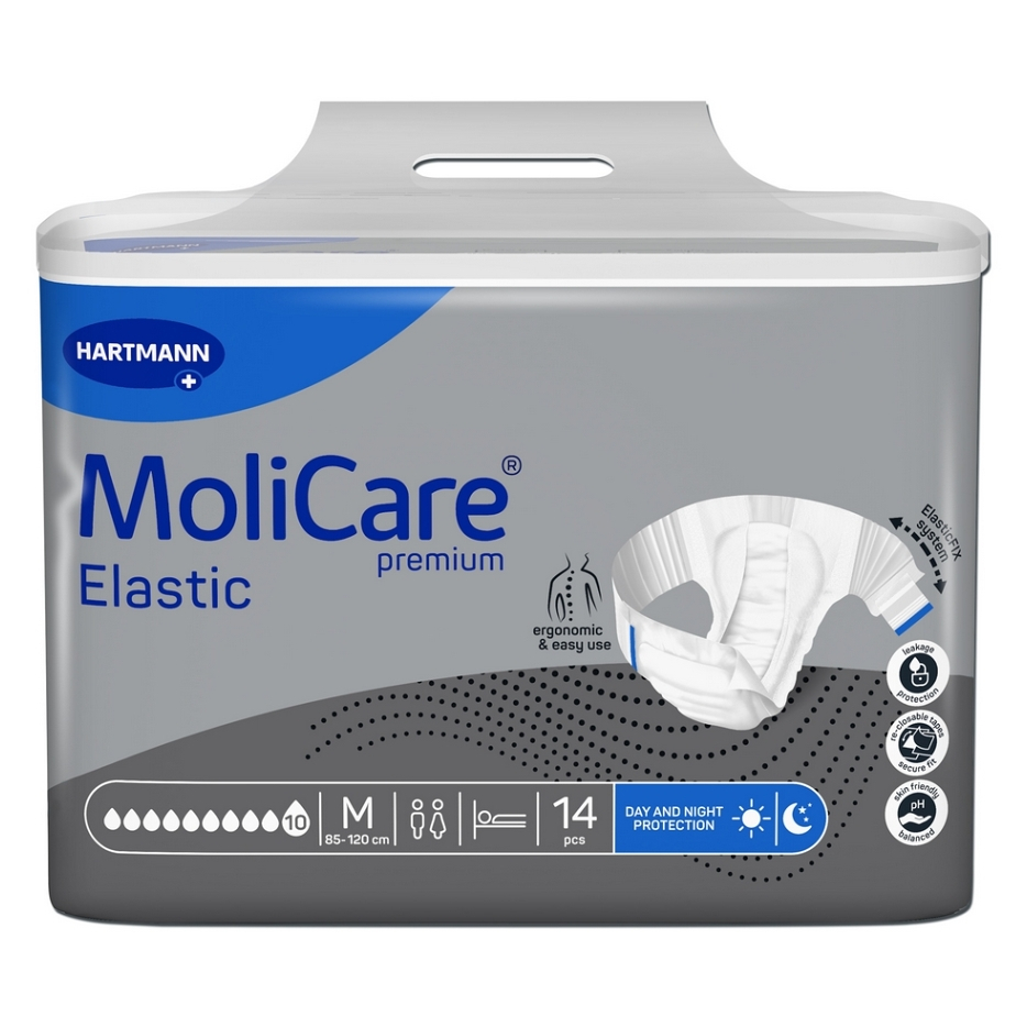 MOLICARE Elastic absorpční kalhotky 10 kapek M 14 ks