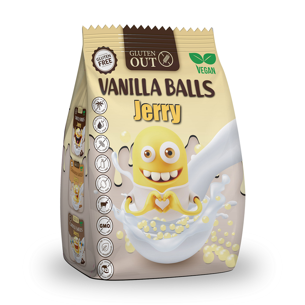 NERANO Snídaňové kuličky vanilkové 375 g