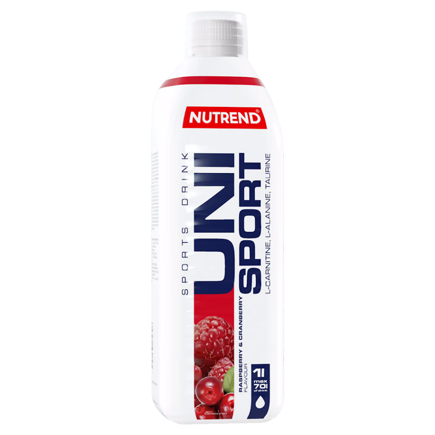 NUTREND Unisport hypotonický sportovní nápoj malina a brusinka 1000 ml