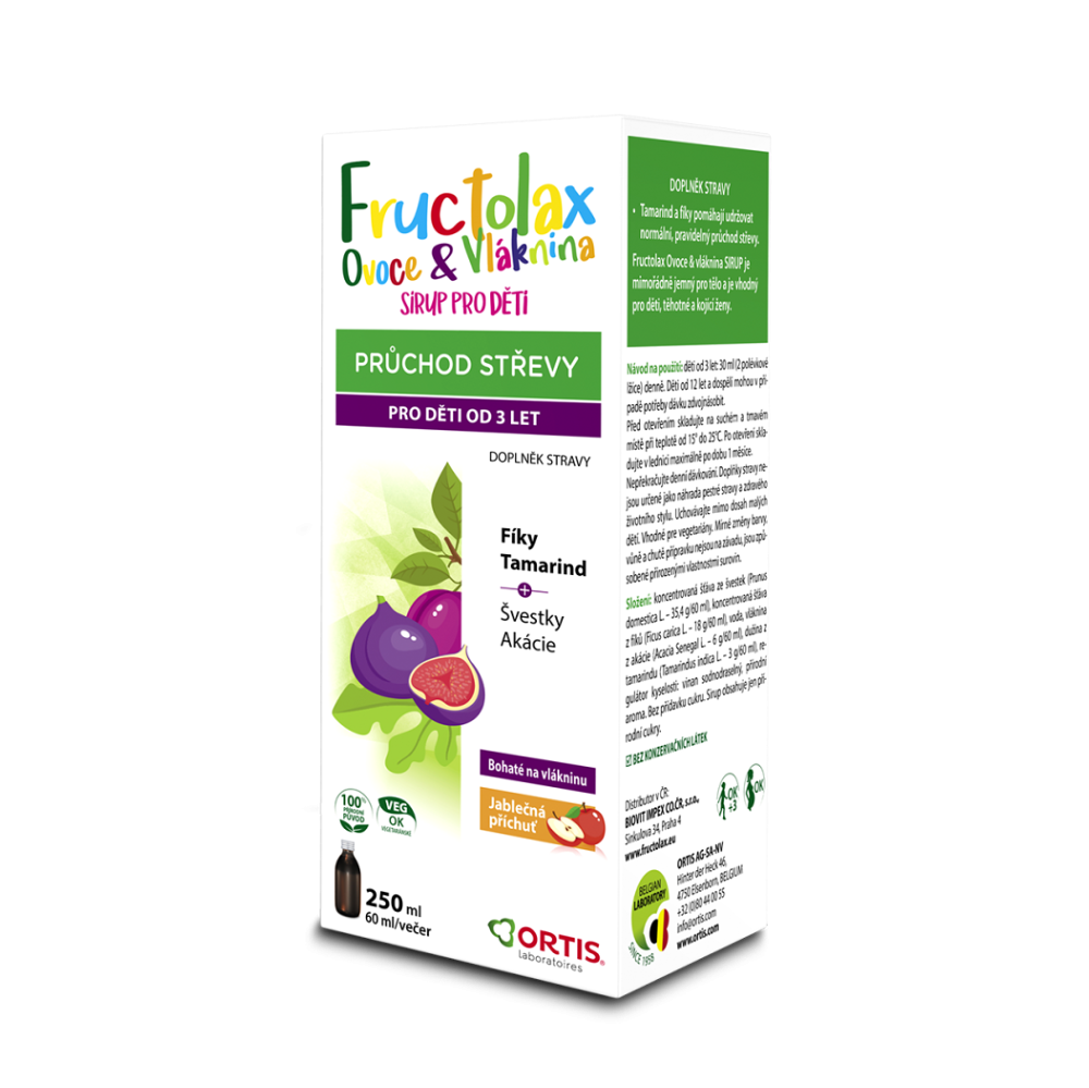 ORTIS Fructolax sirup pro děti 250 ml